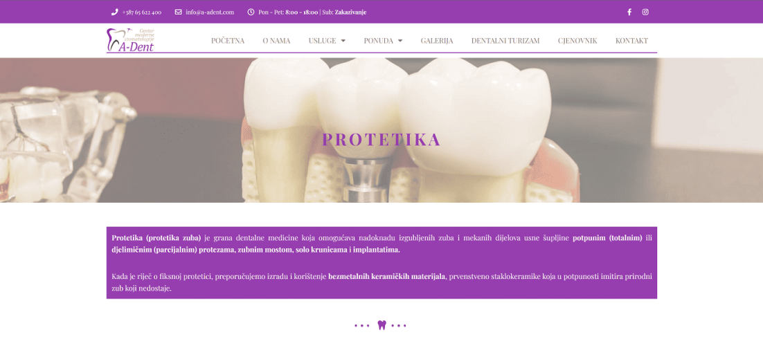 stomatološka ordinacija a-dent brčko